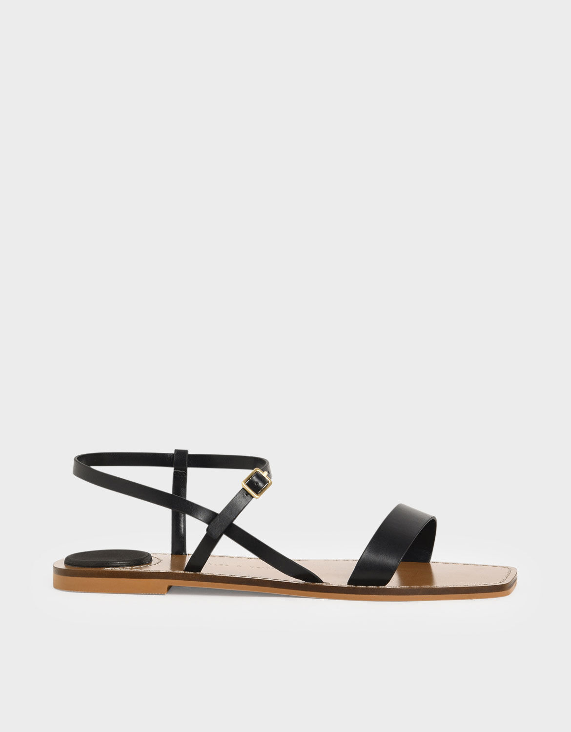 flat sandals with ankle strap