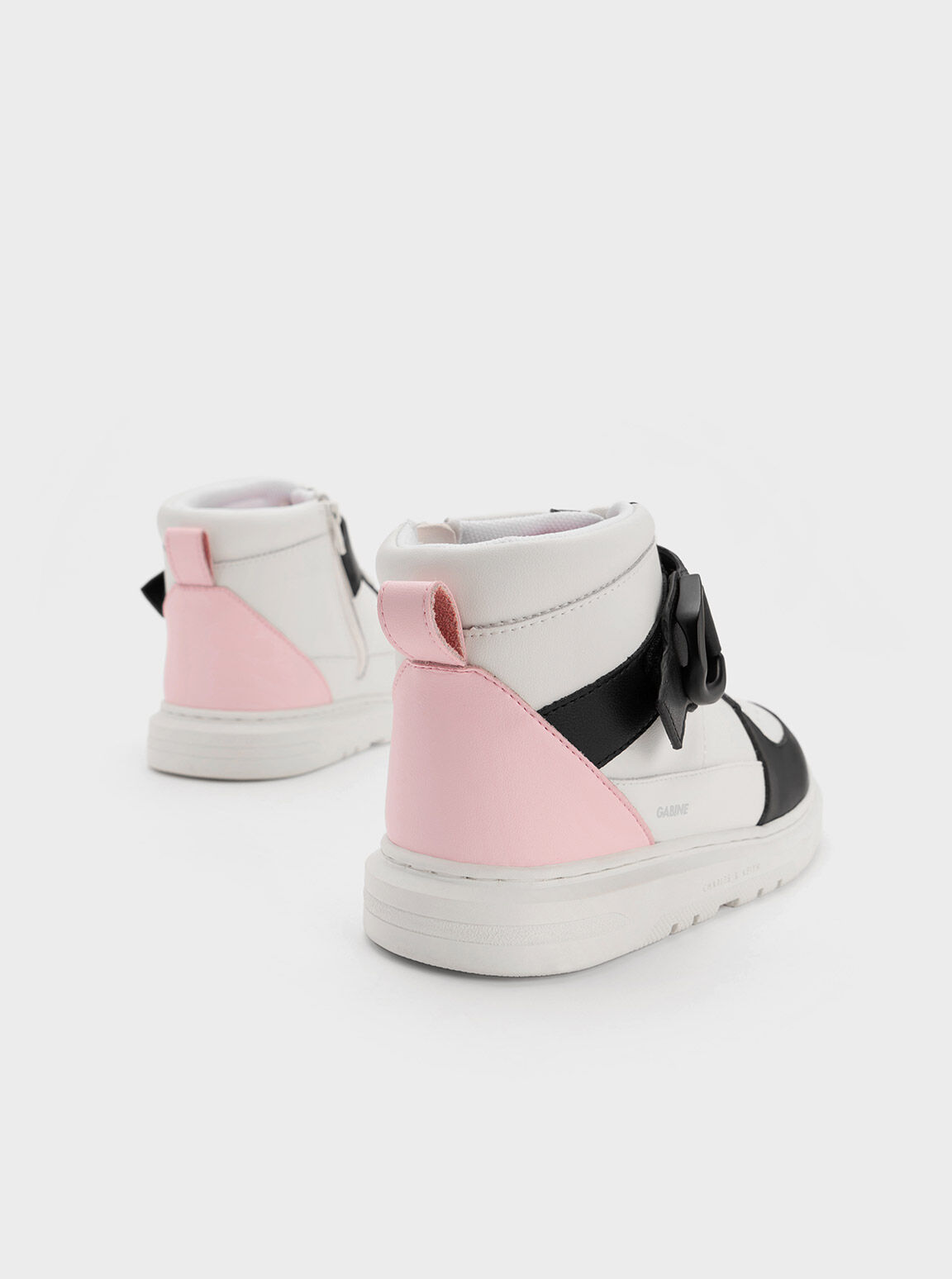 Pink hi top online sneakers