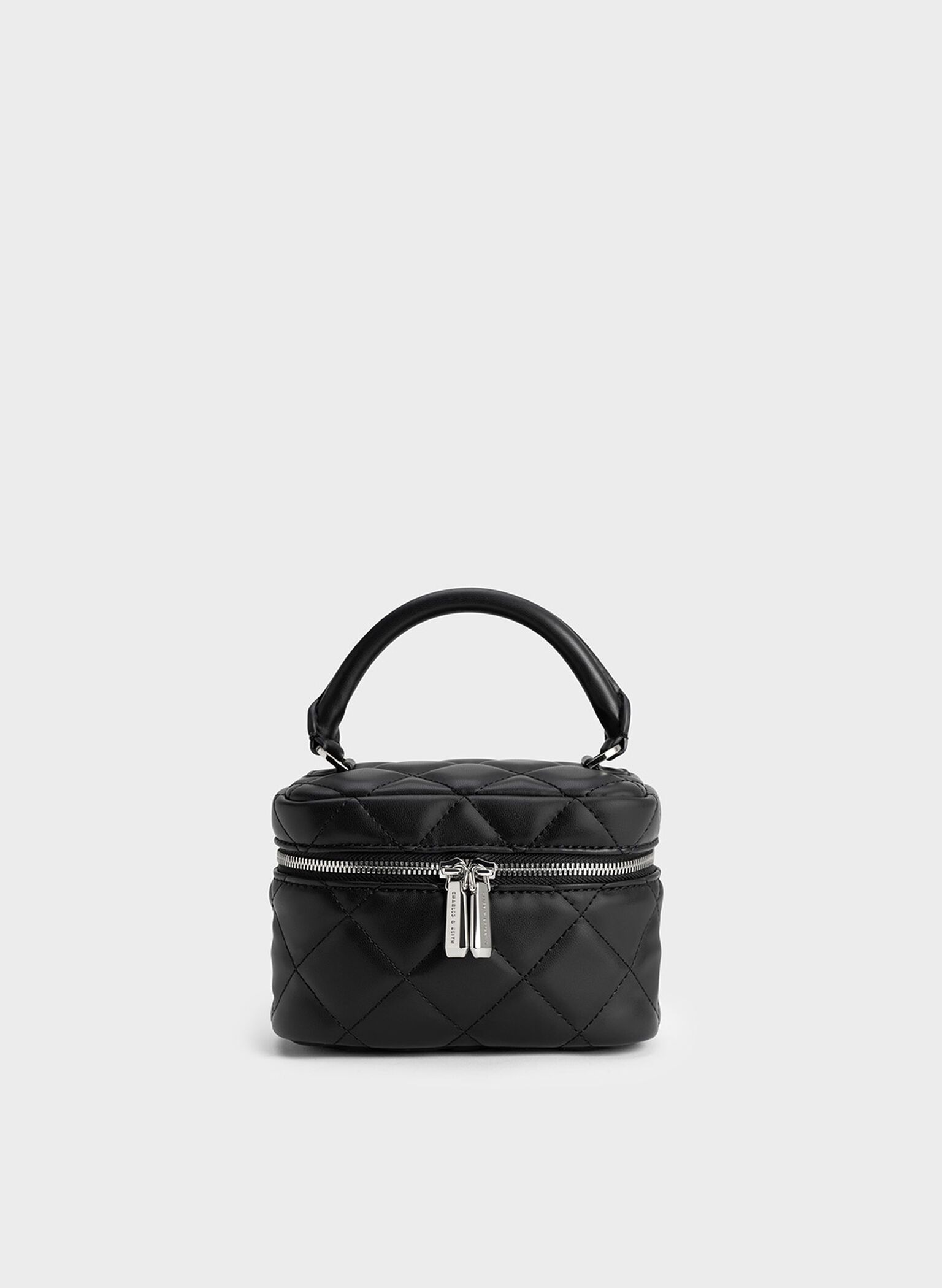 CHANEL Round Mini Small Chain Shoulder Crossbody Bag Black Quilted For Sale  at 1stDibs