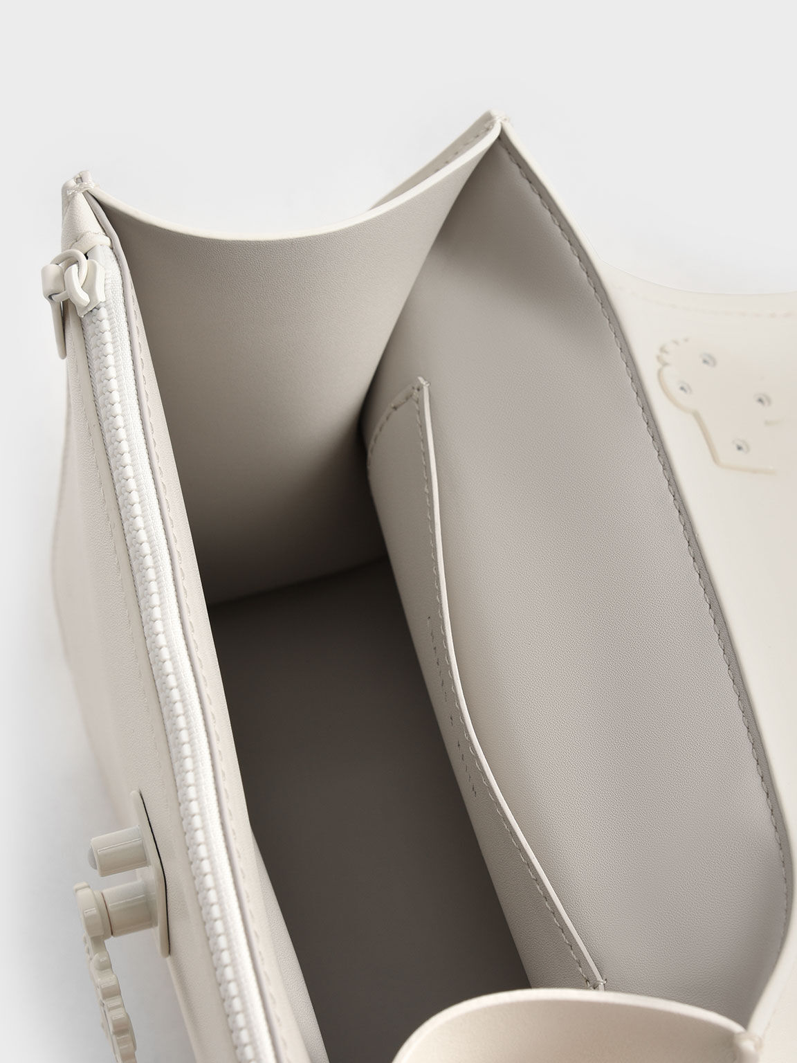 Meriah Studded Top Handle Bag, Cream, hi-res