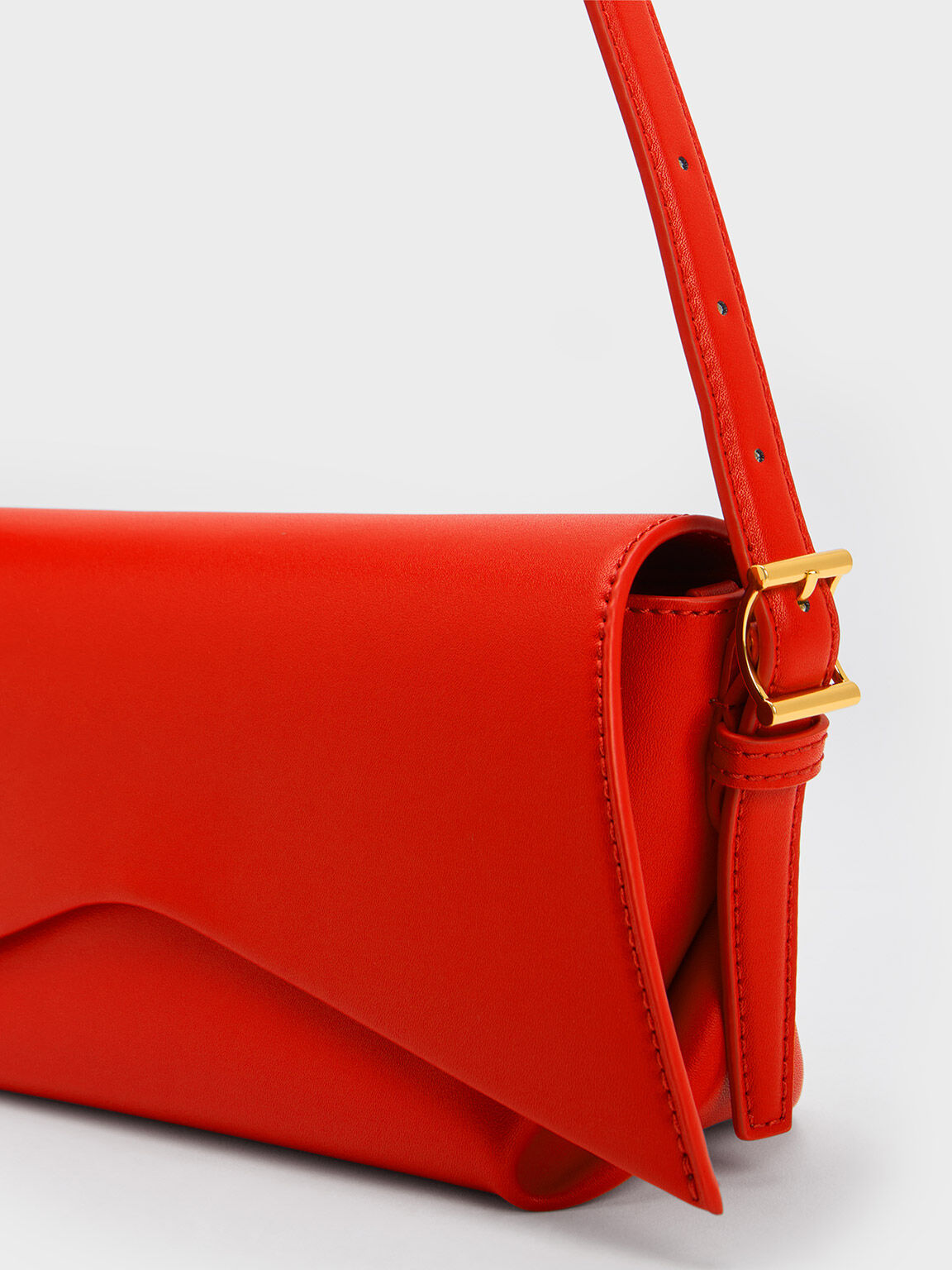 Boaz Geometric Front Flap Bag, Red, hi-res