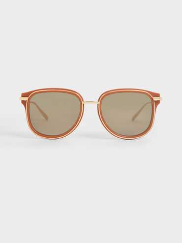 Oval Sunglasses, Clay, hi-res