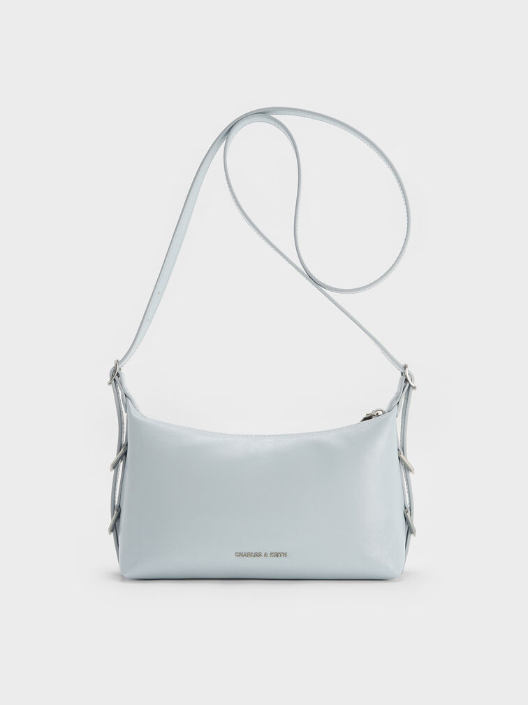 Mini Bryna Belted Hobo Bag, Sea Salt Blue, hi-res