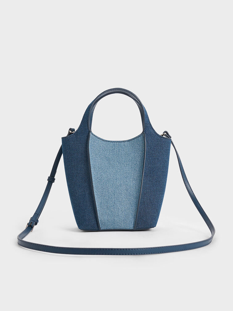 Arlys Denim Tote Bag, Denim Blue, hi-res