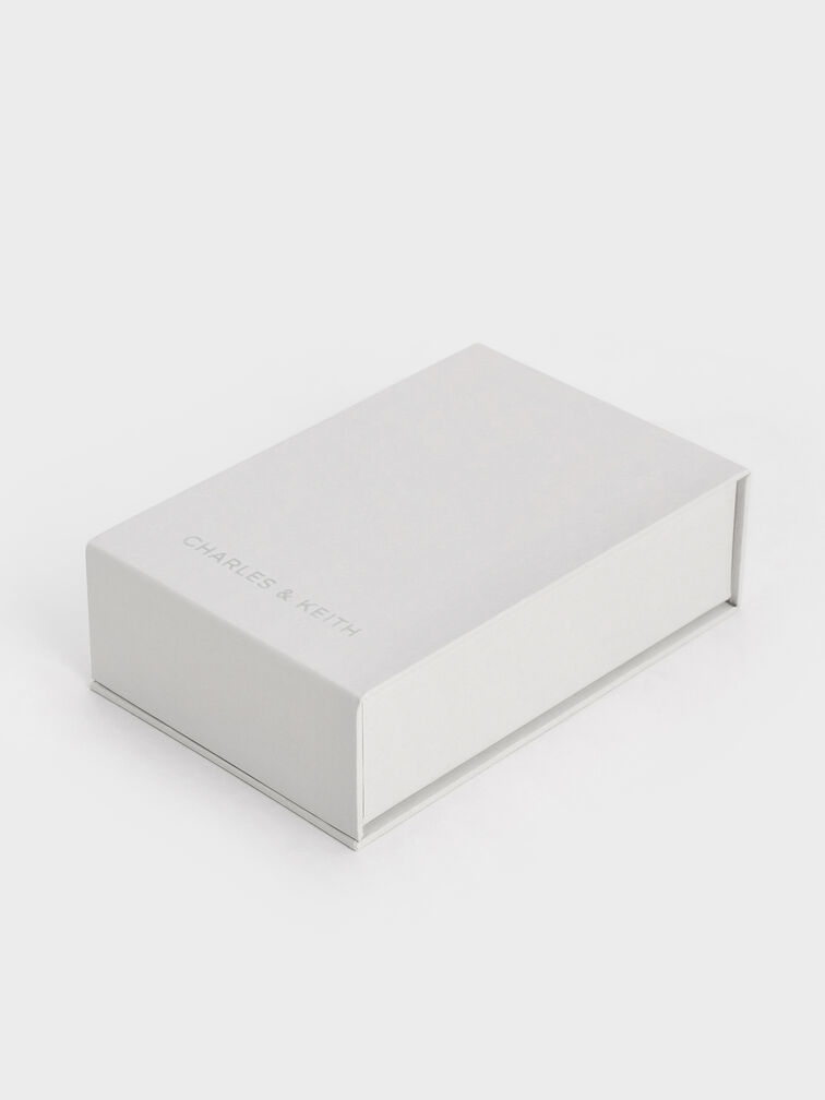 Colar com motivo floral Rosalind, Brushed Silver, hi-res
