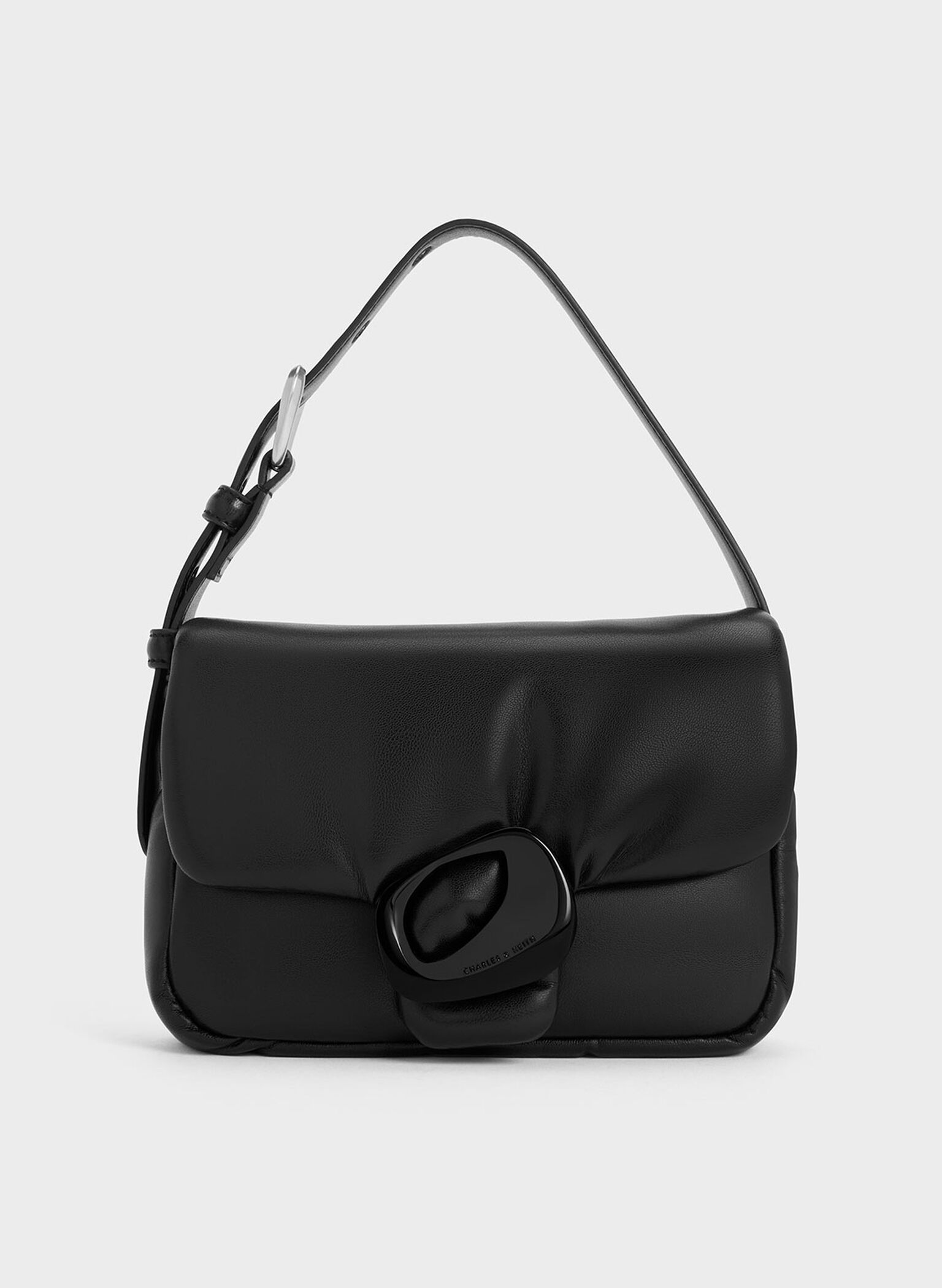 Moore Padded Shoulder Bag, Noir, hi-res