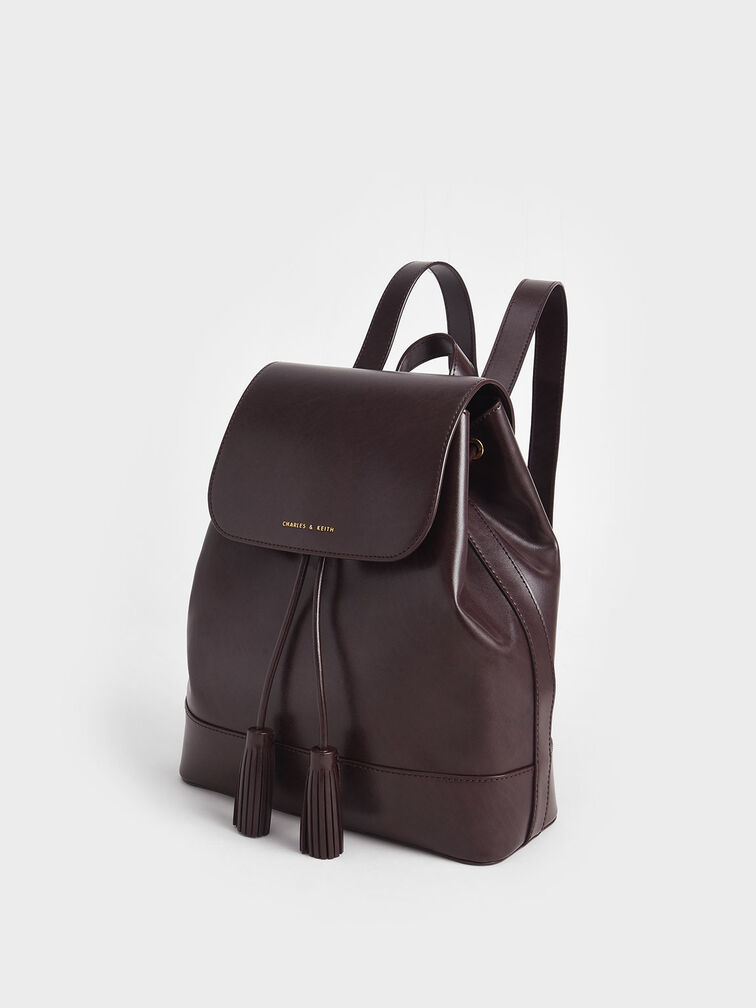 Genevieve Tassel Backpack, Dark Oak, hi-res