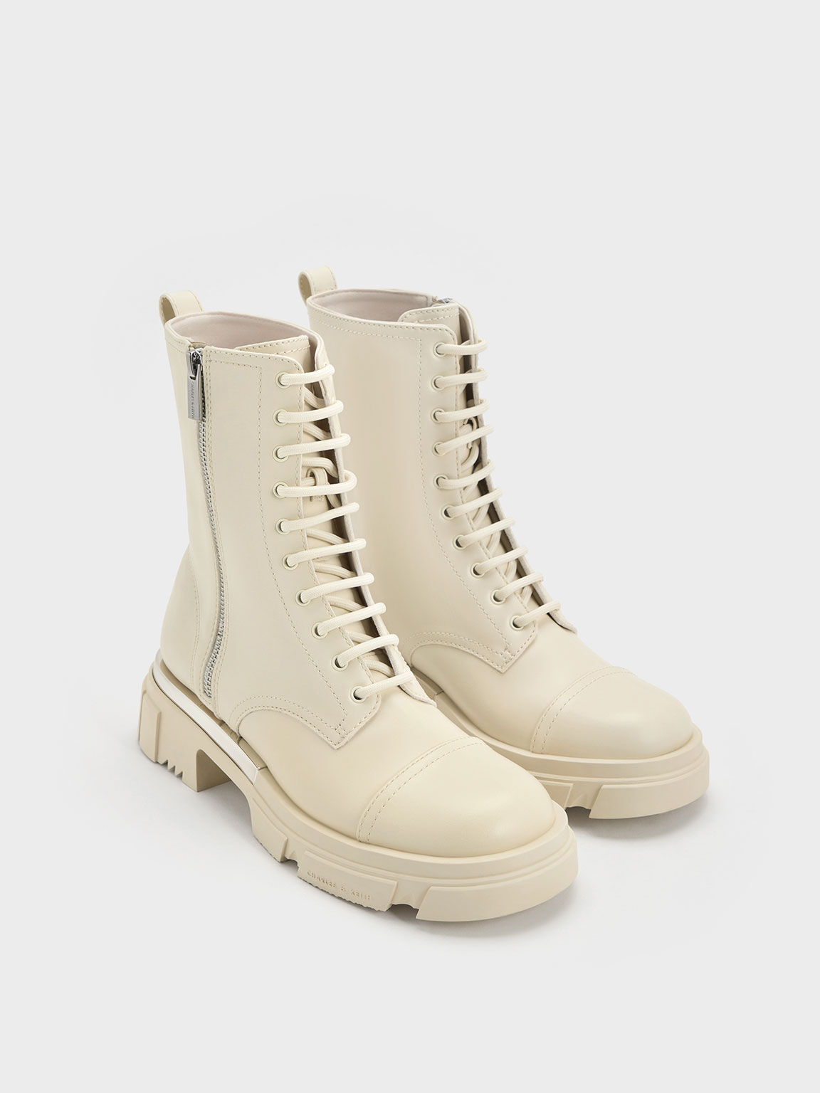 White boots combat store