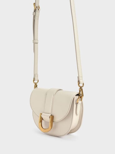 Minibolso saddle Gabine, Crema, hi-res