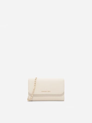 Front Flap Wallet, Ivory, hi-res