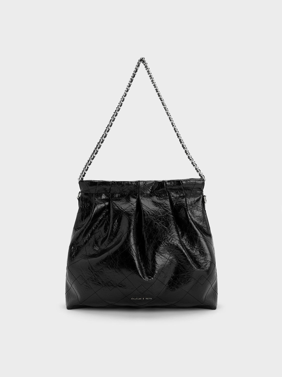 Bolso doble cadena best sale negro