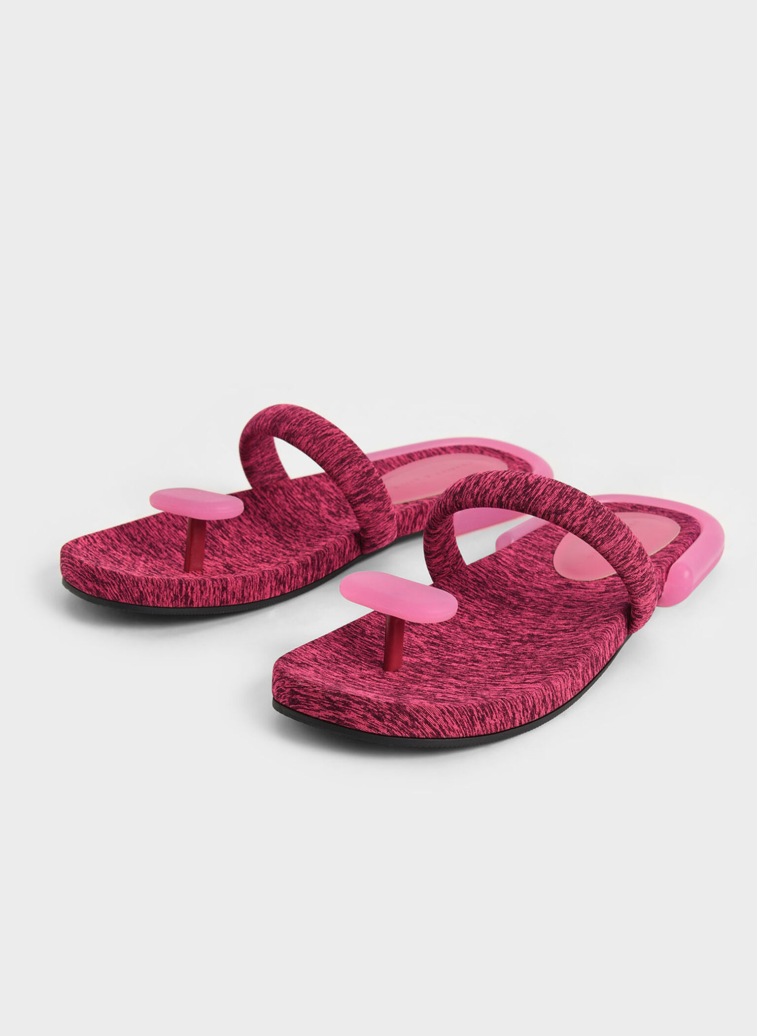 Electra Recycled Polyester Thong Sandals, Pink, hi-res
