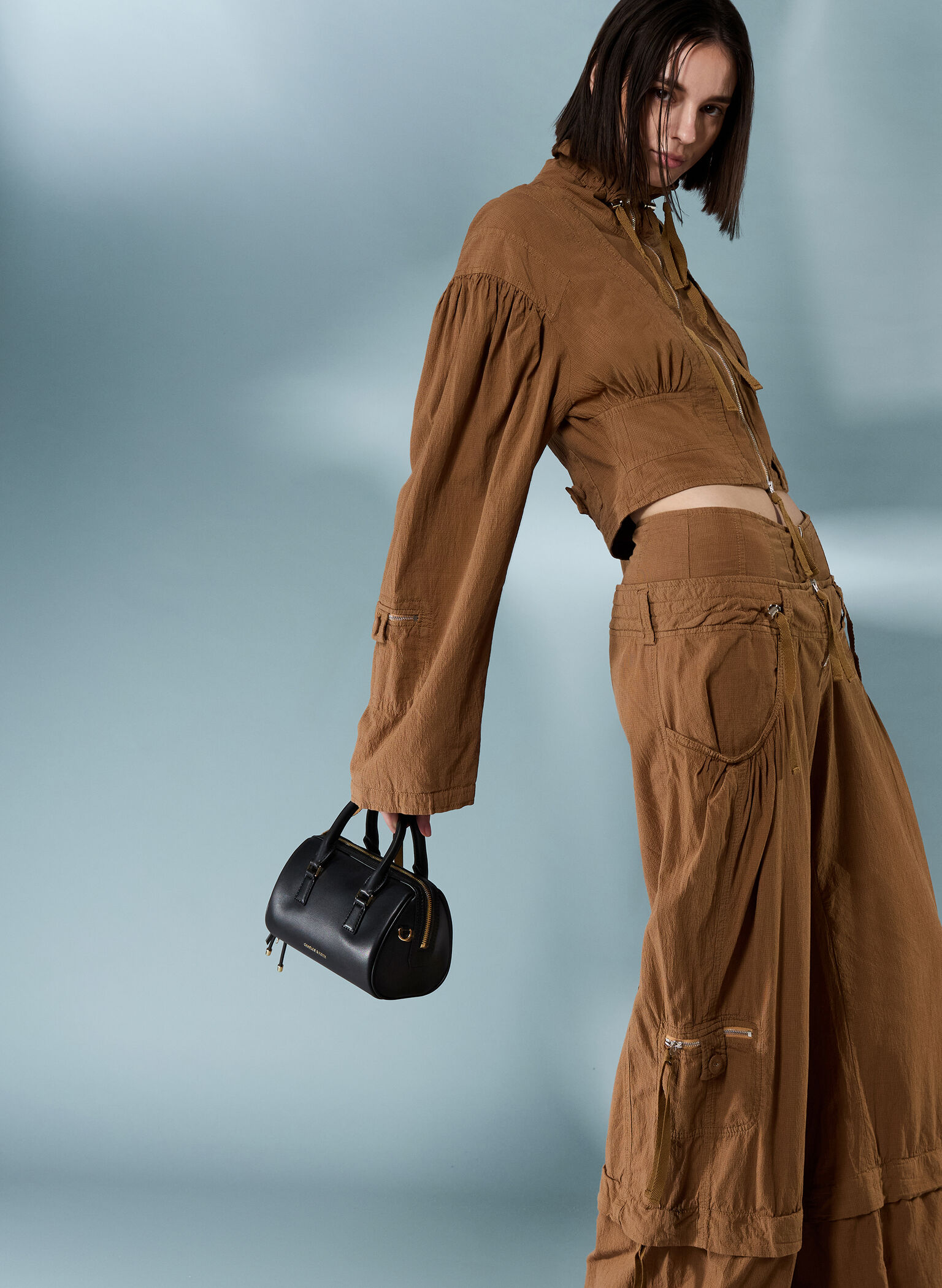 Bolso bowling Everleigh, Negro, hi-res