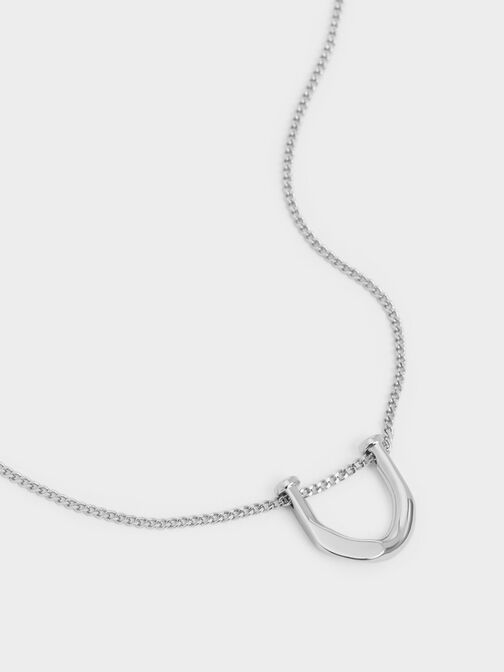 Gabine Necklace, Silver, hi-res