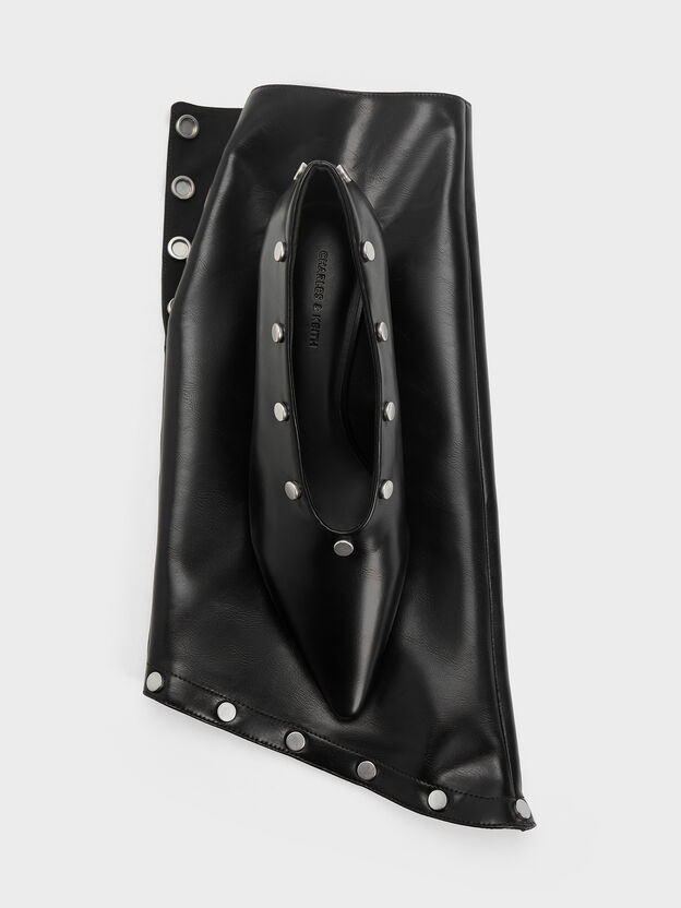 Gael Studded Convertible Kitten-Heel Knee-High Boots, Black, hi-res