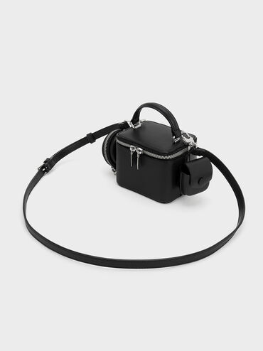 Gaia Boxy Top Handle Bag, Noir, hi-res