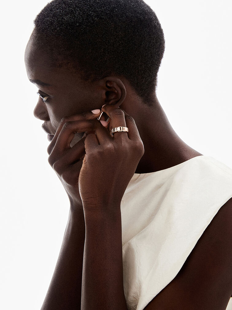 Anillo Keziah, Oro rosa, hi-res
