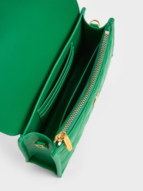 Roza 絲巾斜背小包, 綠色, hi-res