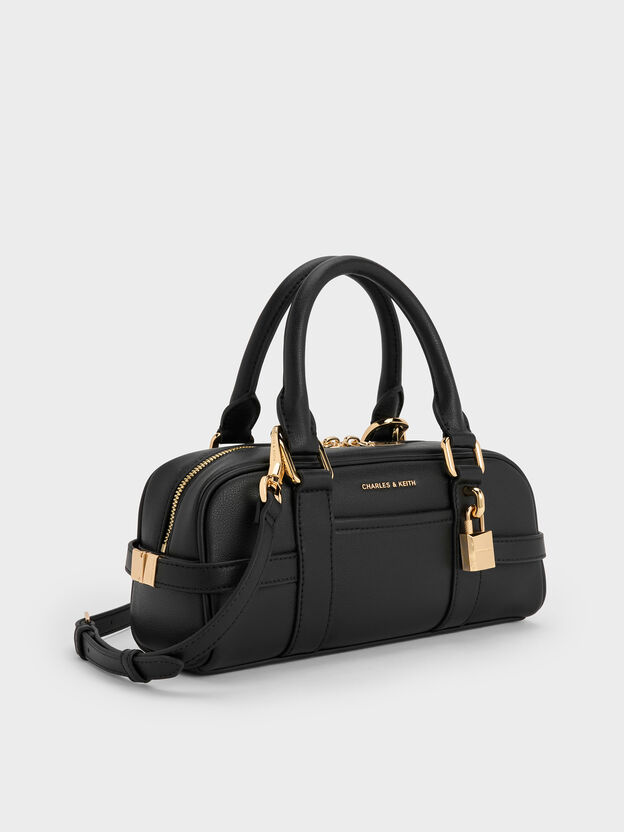 Bolso tipo bowling Scottie, Negro, hi-res