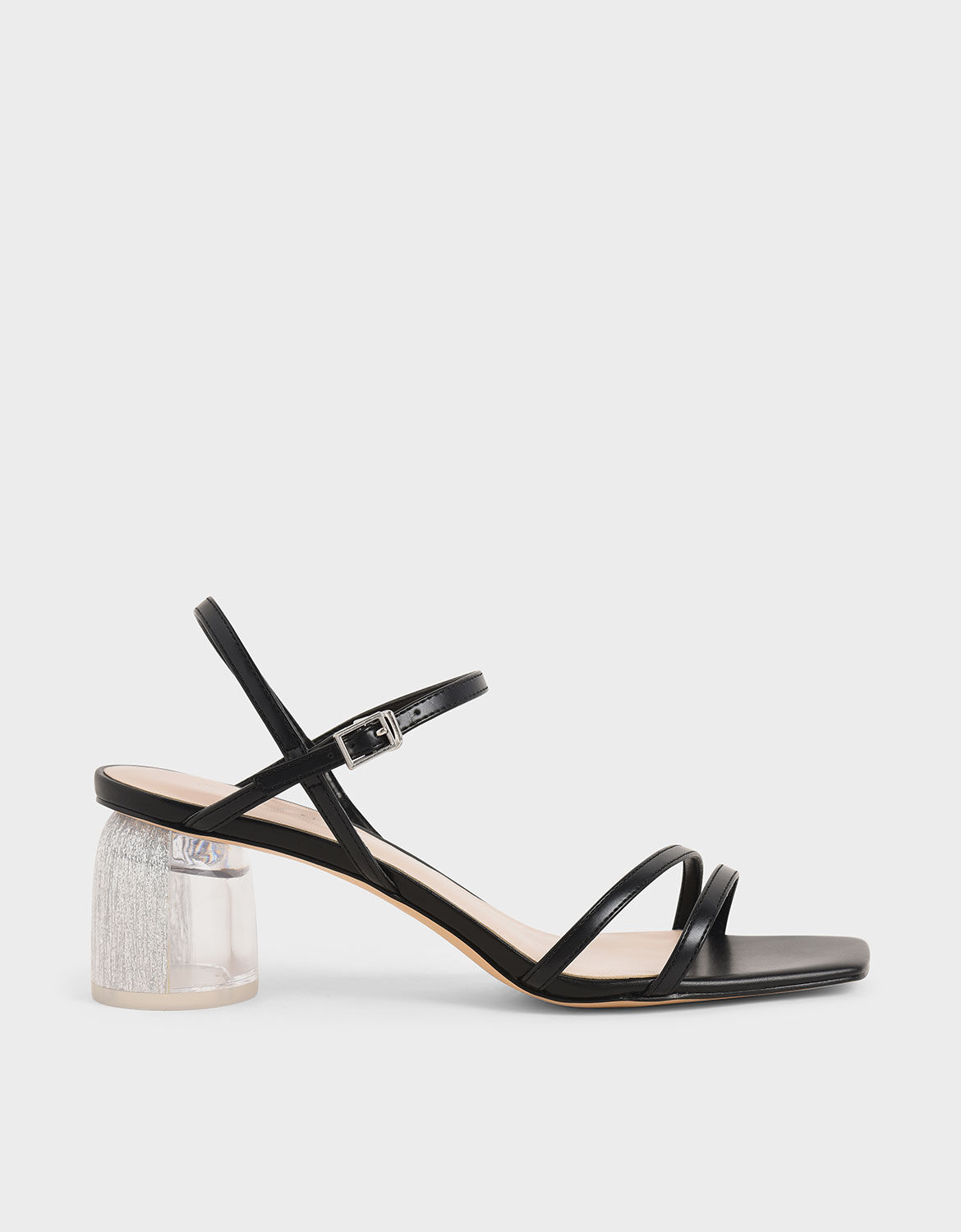 charles and keith black sandals