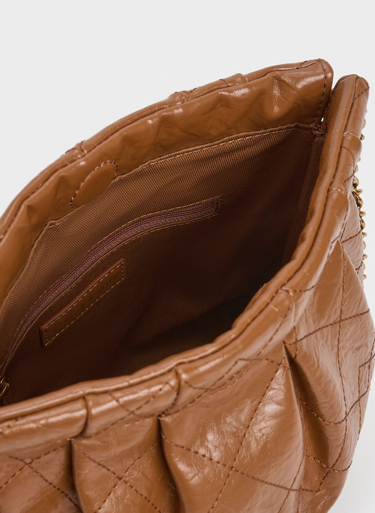 Duo Chain Handle Shoulder Bag, Chocolate, hi-res