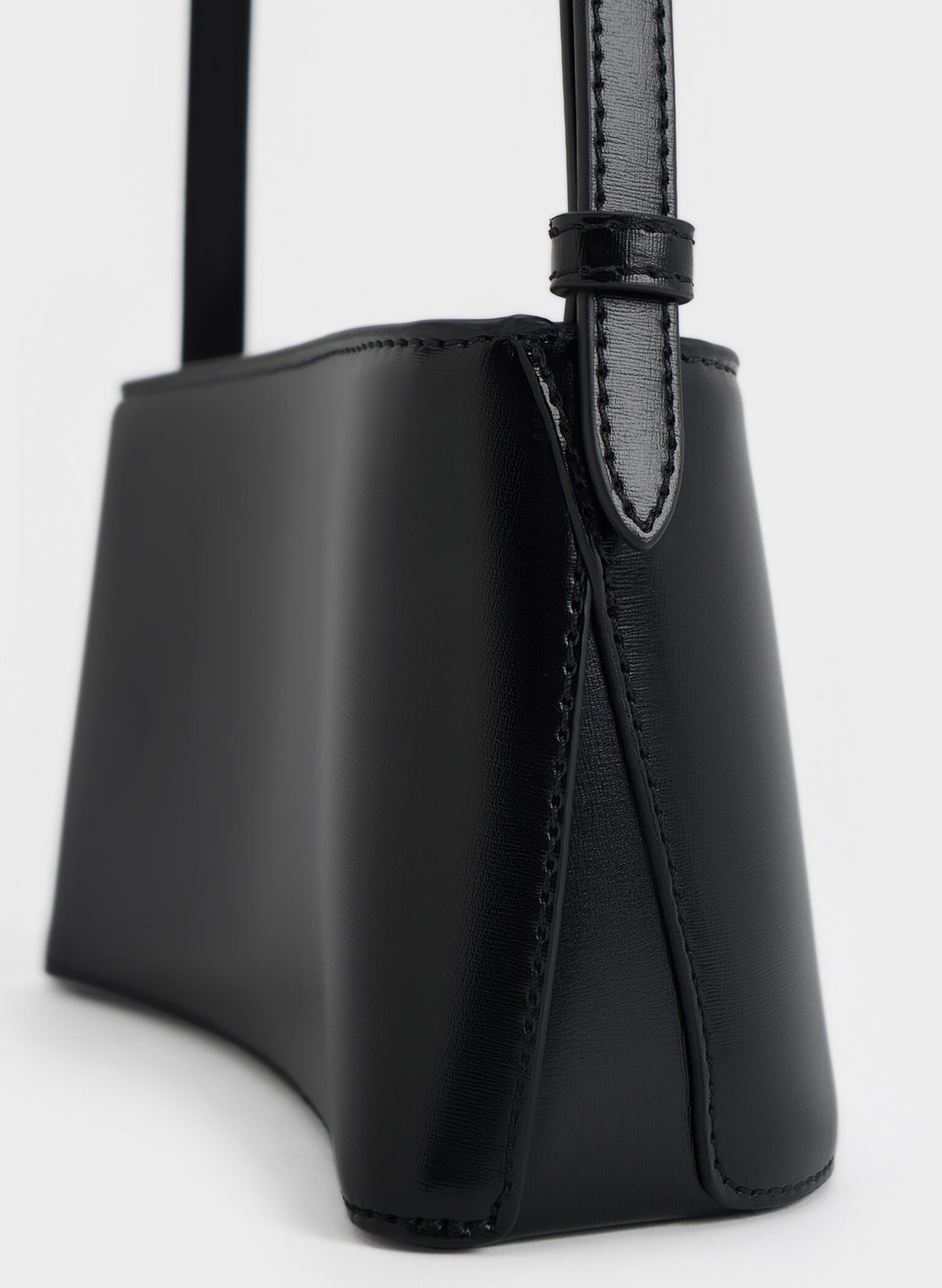 Wisteria Elongated Shoulder Bag, Black, hi-res