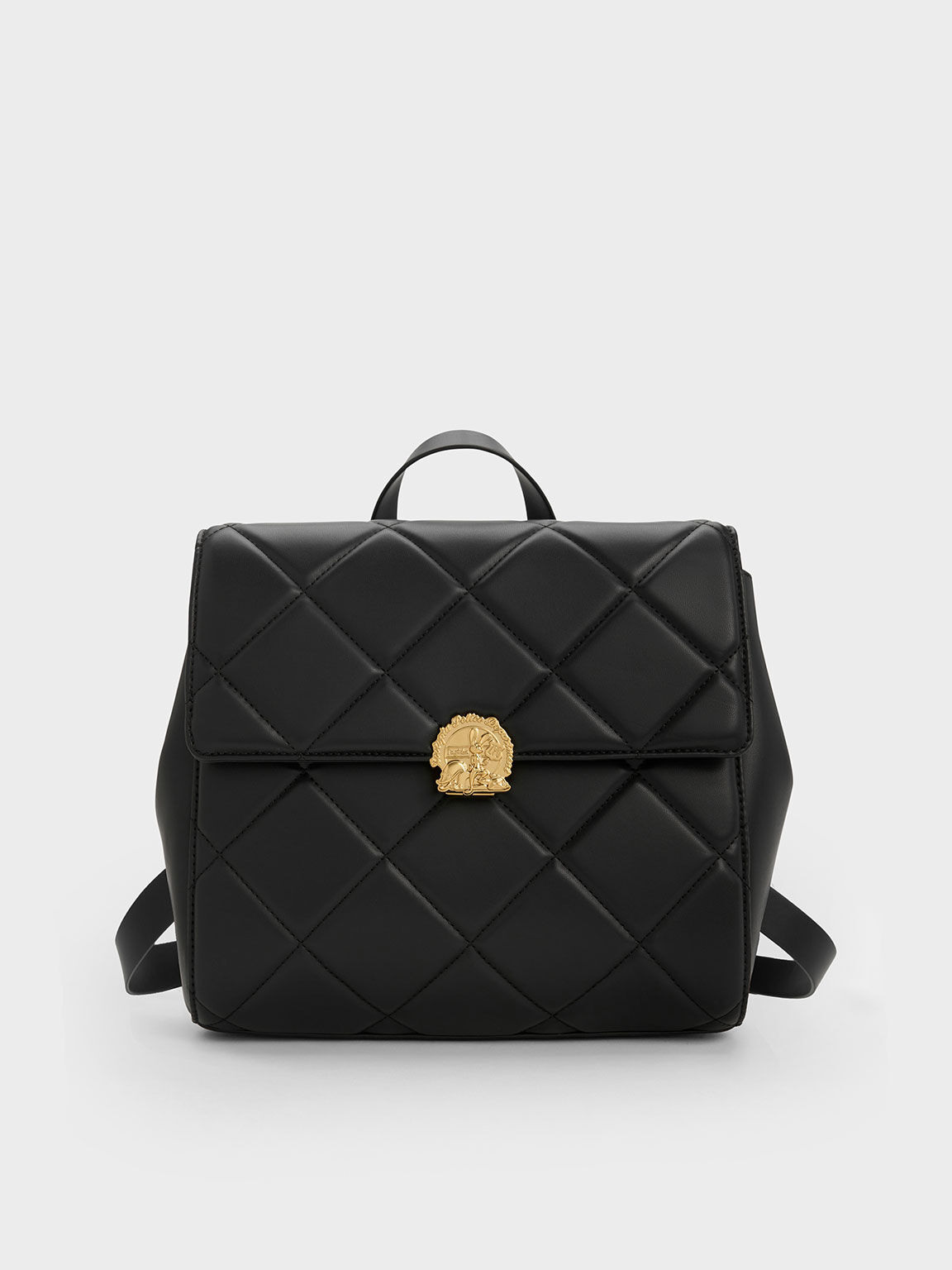 Judy Hopps Quilted Backpack, Black, hi-res