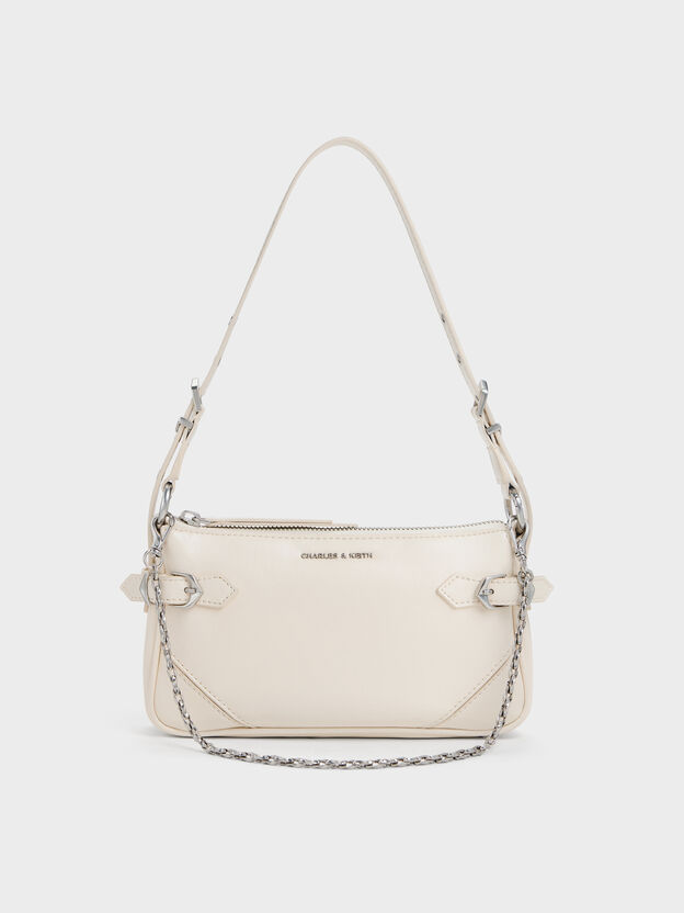 Antonella Chain-Strap Crossbody Bag, Cream, hi-res