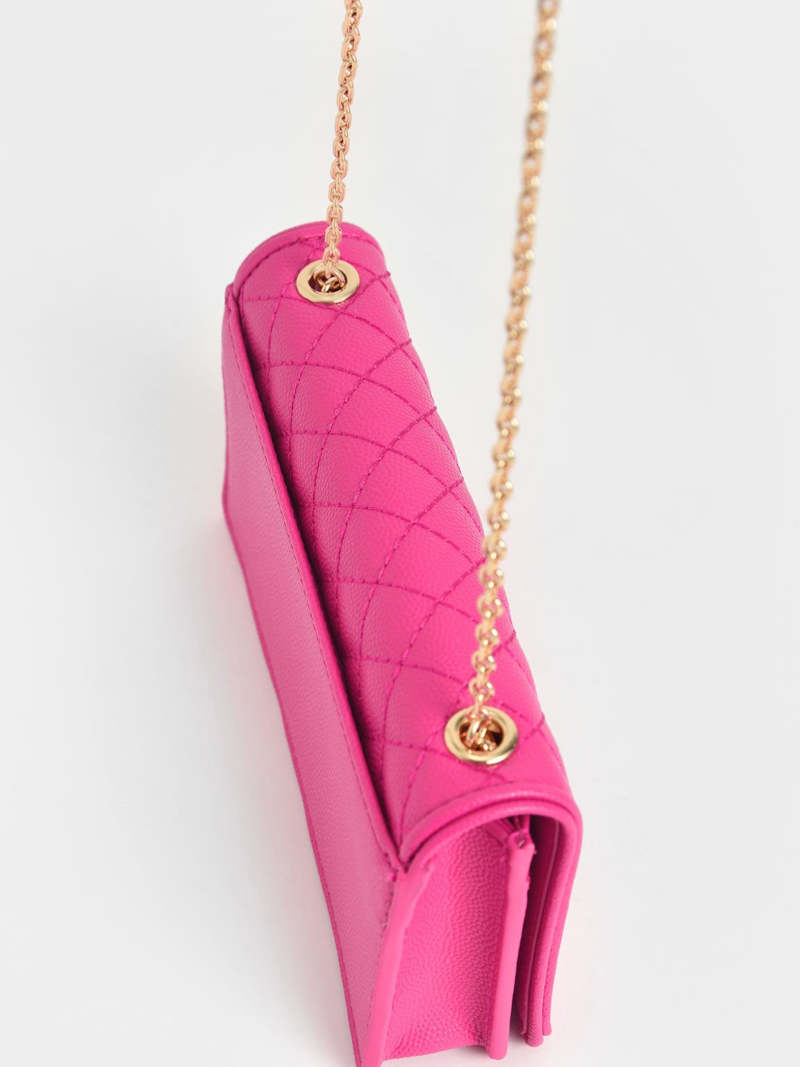 Quilted Pouch, Fuchsia, hi-res