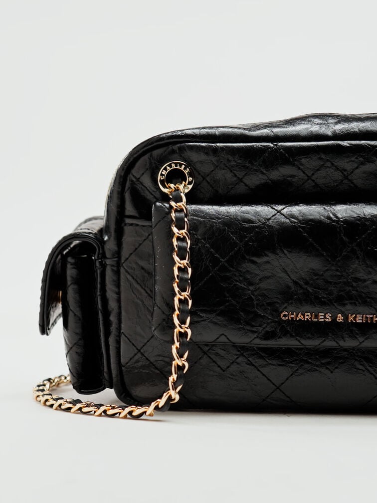 Duo 口袋斜背包, 黑色, hi-res