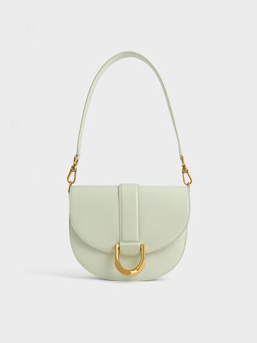 Gabine Saddle Bag, Mint Green, hi-res