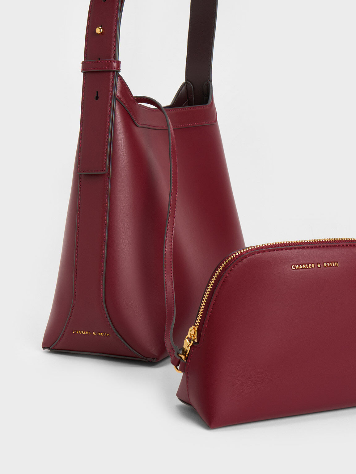 Charles and sales keith maroon bag