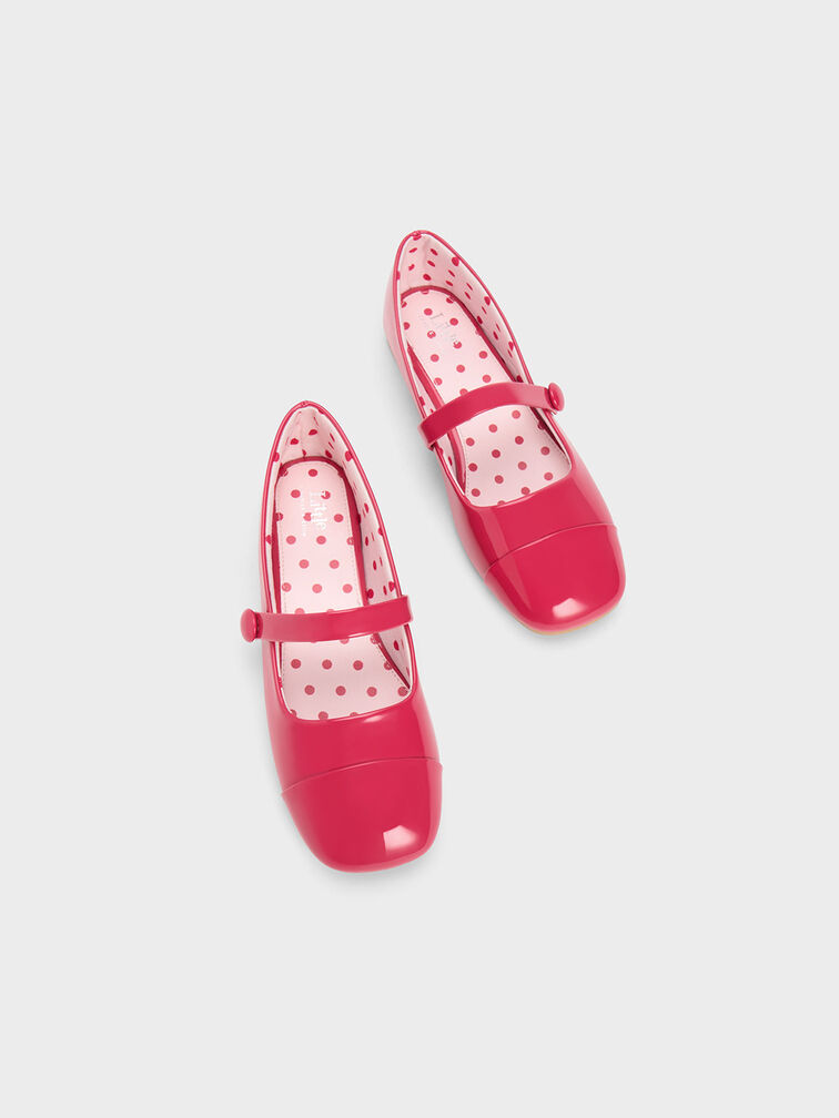 兒童漆面瑪莉珍鞋, 粉紅色, hi-res