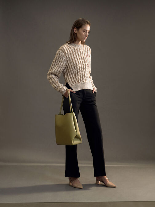 Leia Tote Bag, Sage Green, hi-res