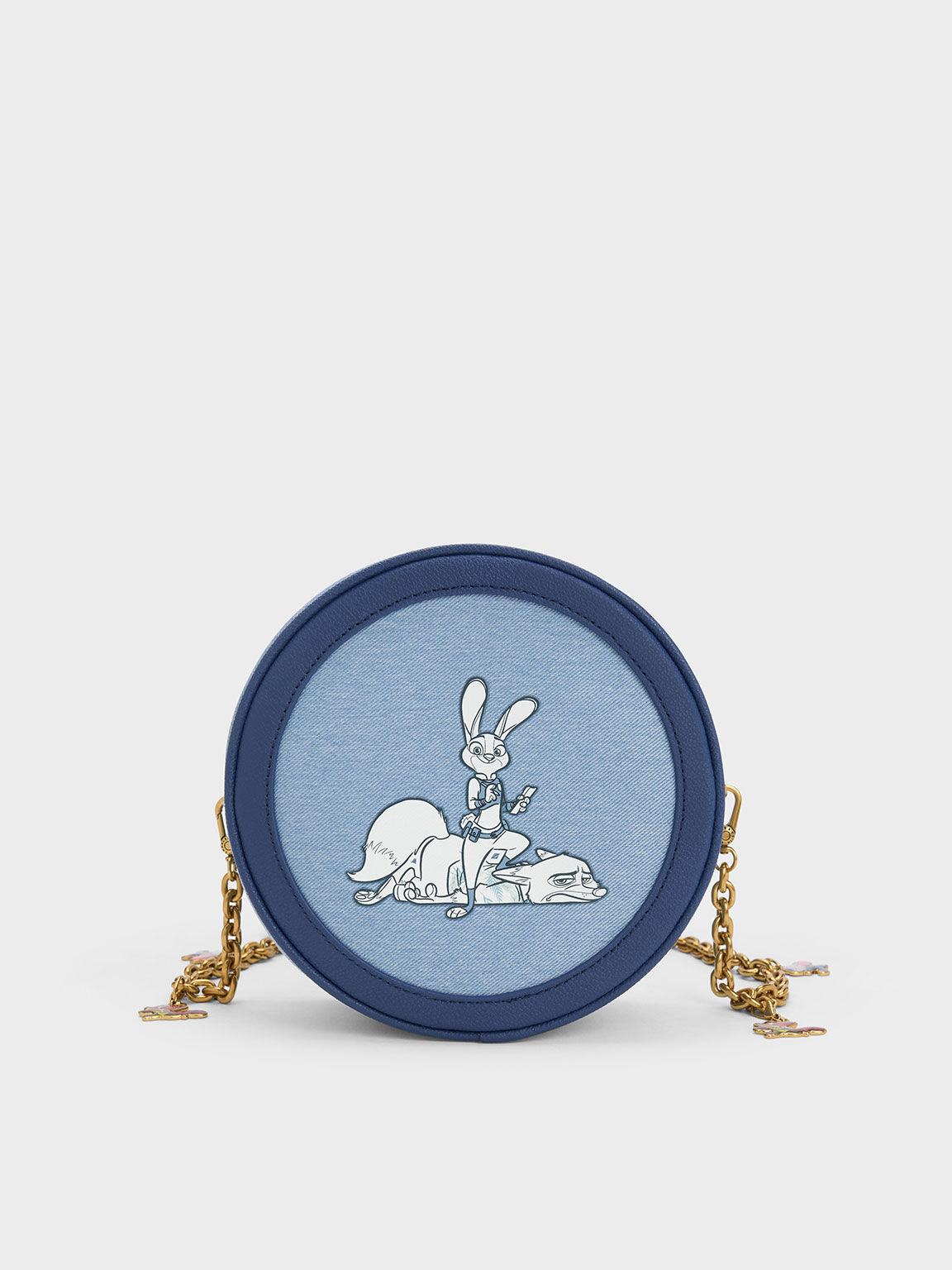 Judy Hopps Denim Round Backpack, Denim Blue, hi-res