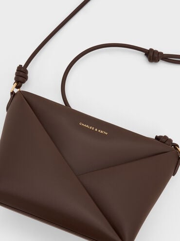 Bolsa transversal geométrica Midori, Castanho Expresso, hi-res