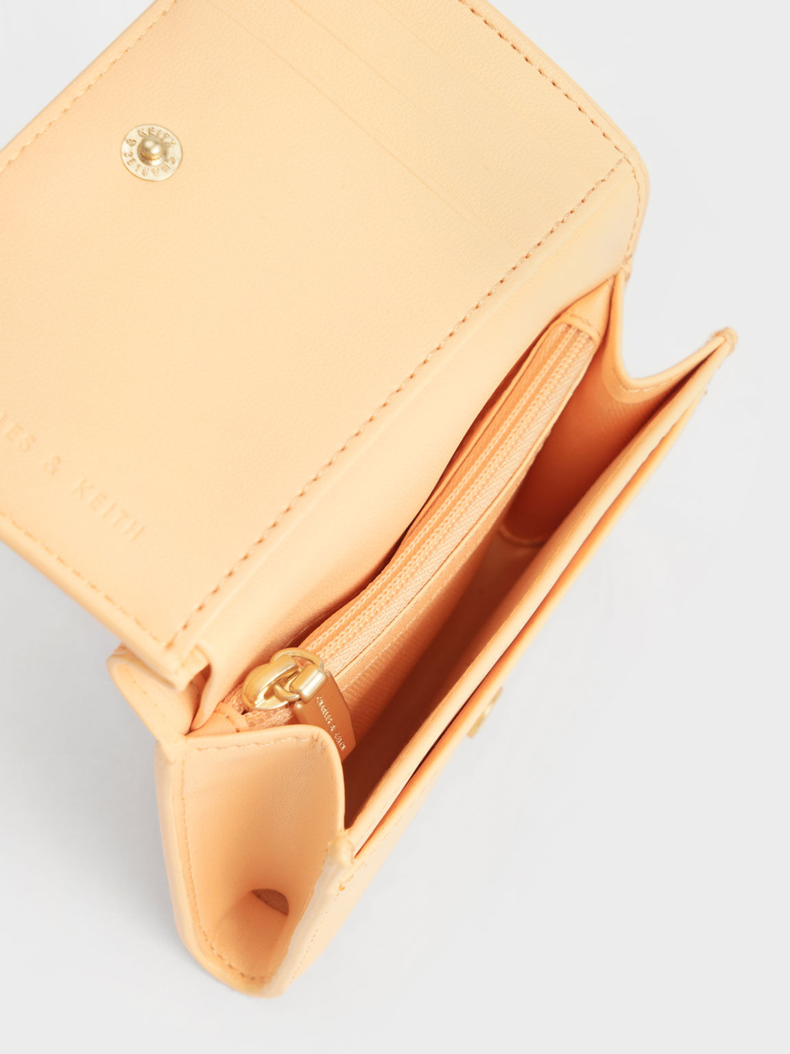 Lorain Perforated Wallet, Yellow, hi-res