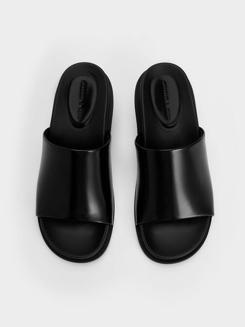 Clio Slant Heel Mules, Black Box, hi-res