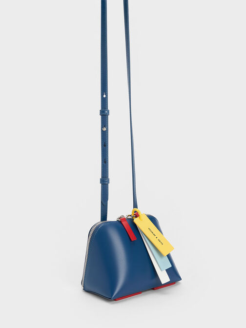 Cockade Crossbody Bag, Navy, hi-res
