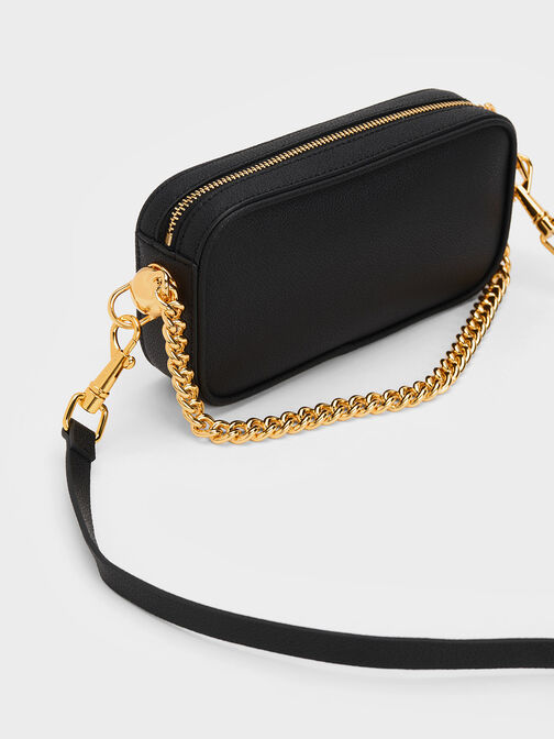 Cayce Boxy Crossbody Bag, Black, hi-res