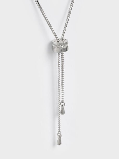 Gabine Swarovski Crystal Necklace, Silver, hi-res