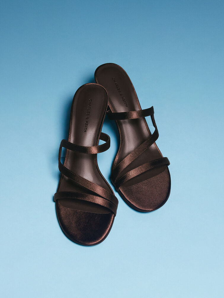 Arden 高跟拖鞋, 深棕絨, hi-res