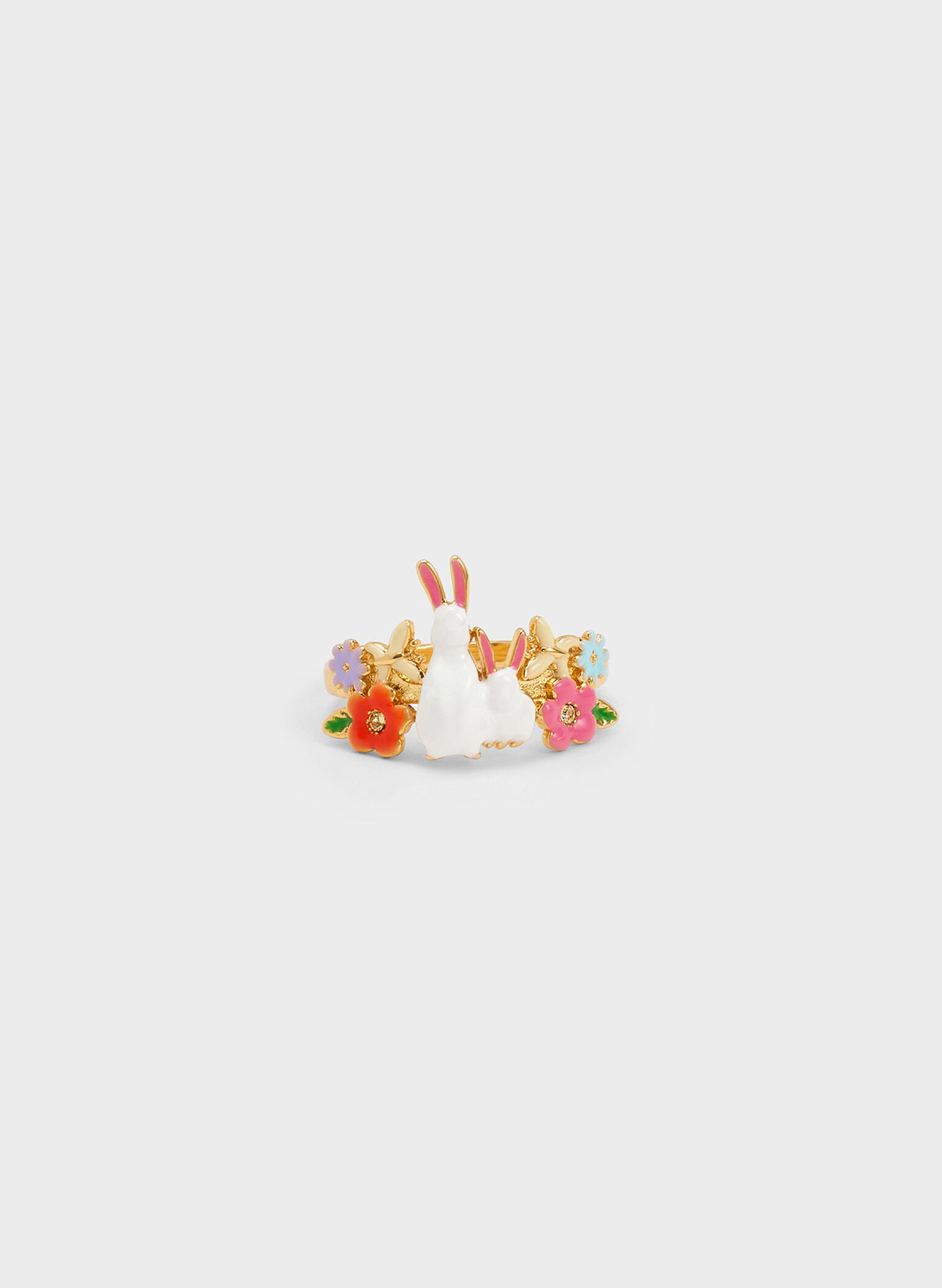 Rabbit Flower Ring, Multi, hi-res