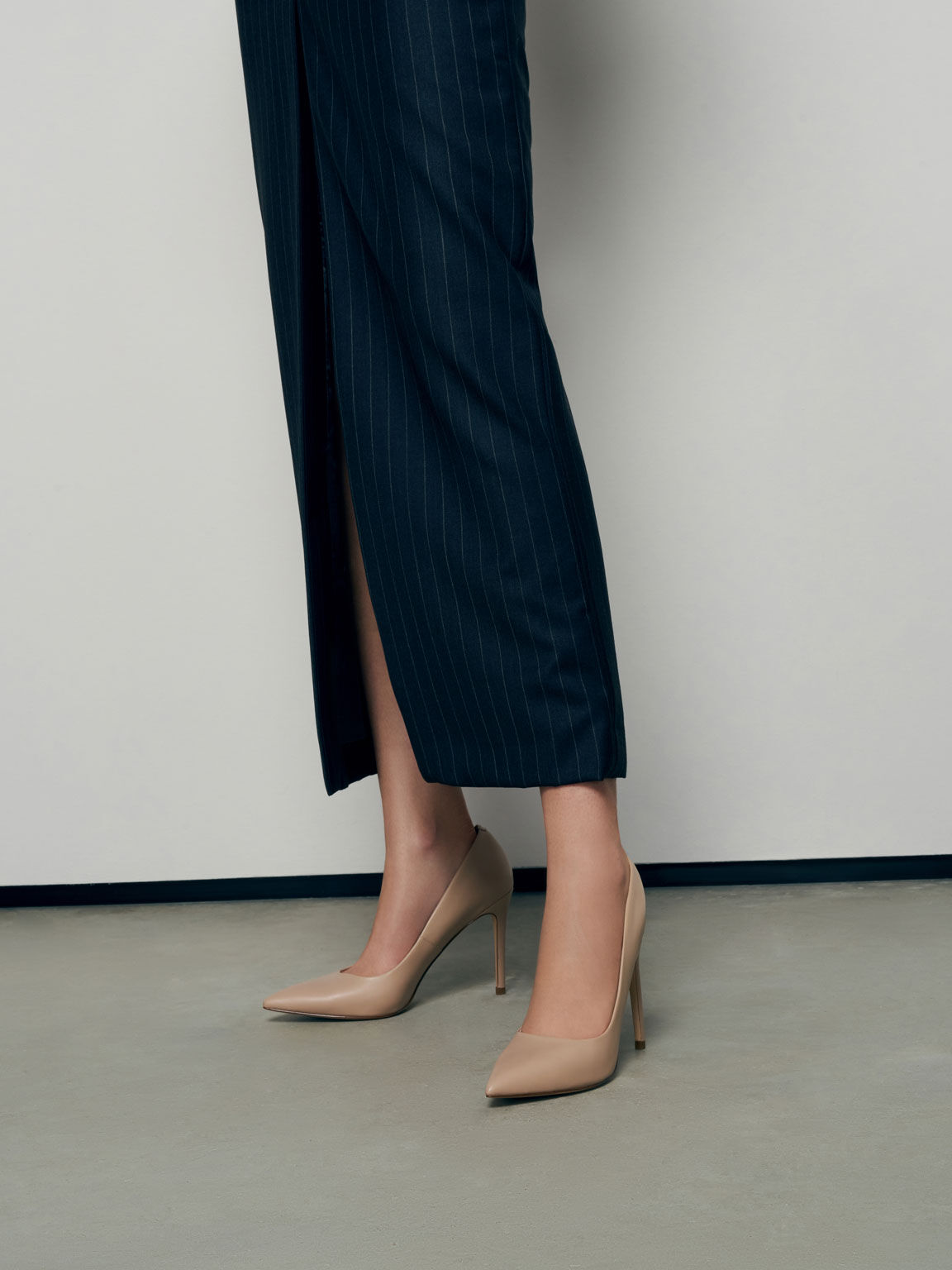 Stiletto Heel Pumps, Nude, hi-res