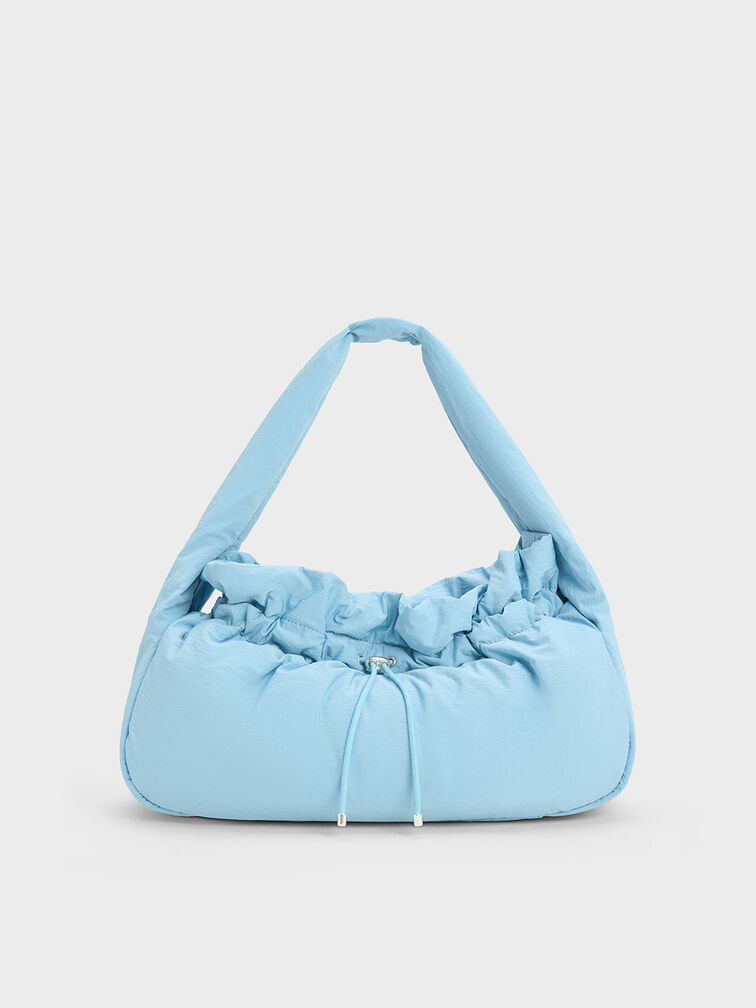 Blue Double Pouch Shoulder Bag - CHARLES & KEITH US