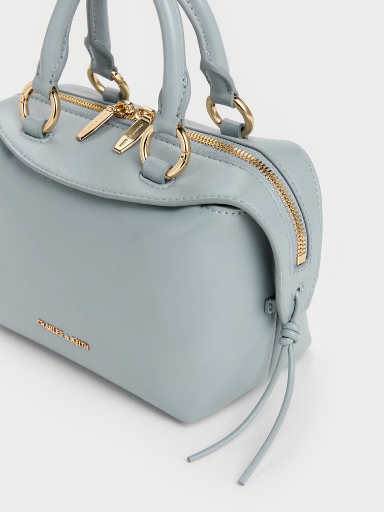 Haylen Braided-Charm Bowling Bag, Misty Blue, hi-res