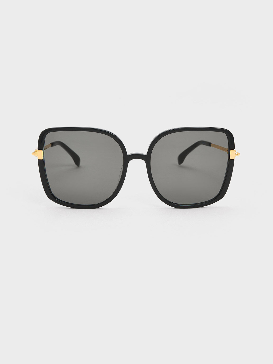 Oversized square aviator sunglasses top