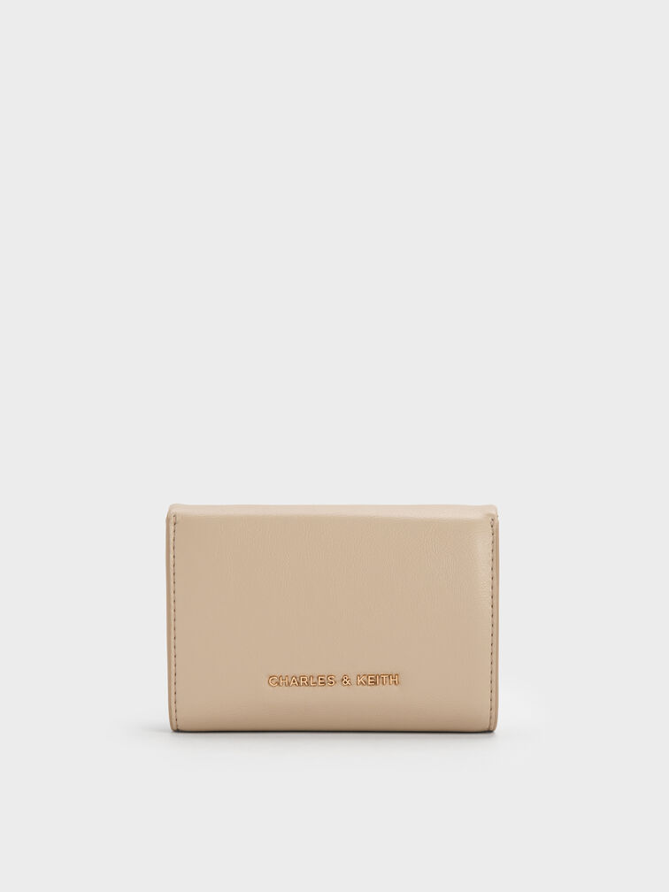 Lilibet Metallic-Accent Chain-Strap Wallet, Dusted Oat, hi-res