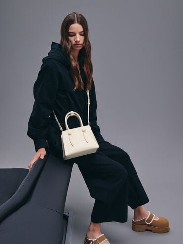 Allyn 小型托特包, 奶油色, hi-res