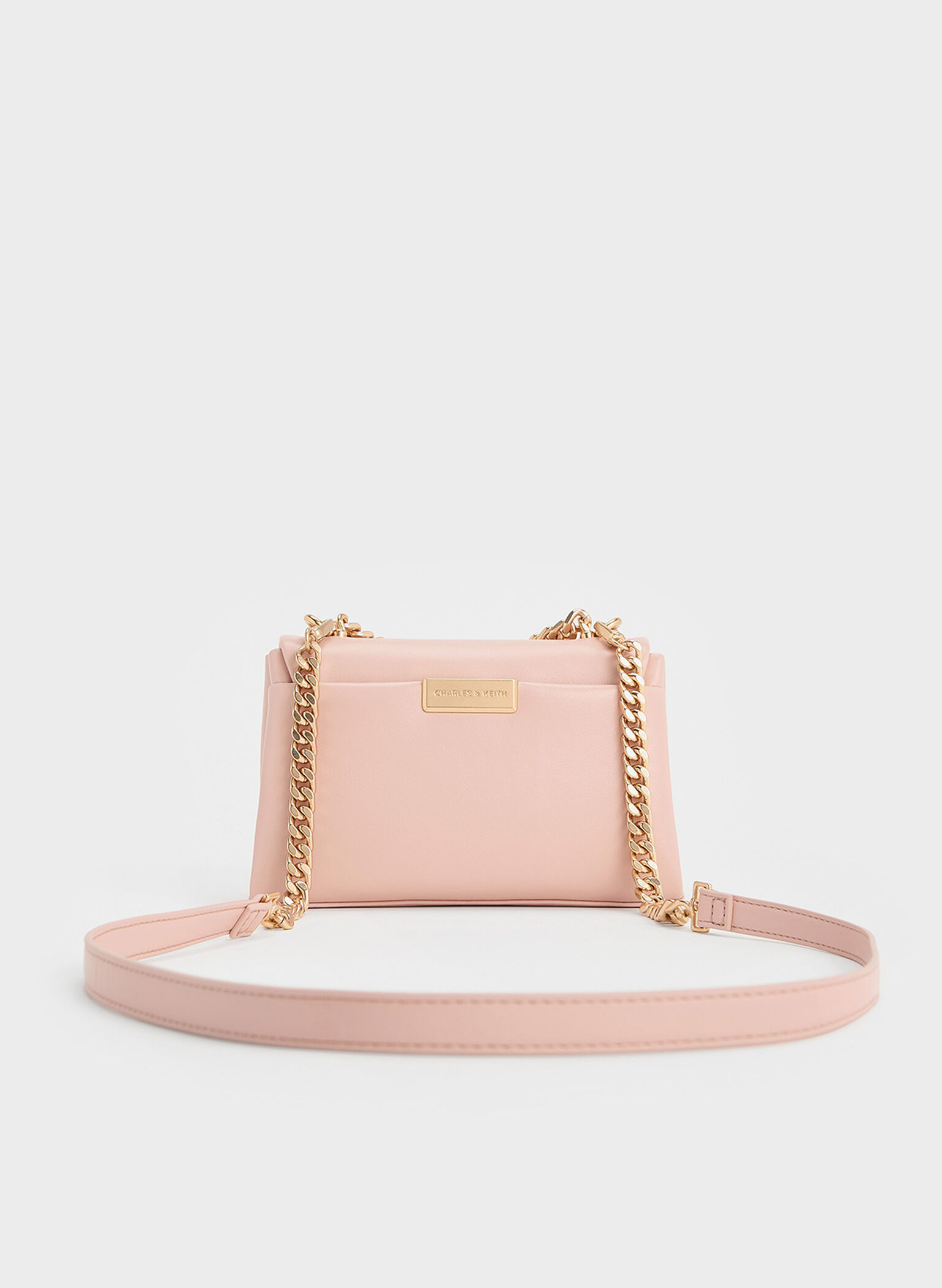 Mini Kerry Chain-Handle Crossbody Bag, Light Pink, hi-res